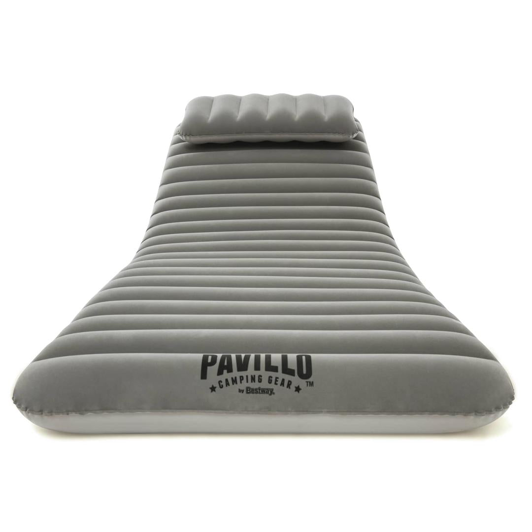 Bestway Pavillo 1-Person Inflatable Air Bed Gray (191 x 70 x 10 cm)OutdoorOffers comfortable, peaceful & pleasant sleep time while you are camping You can use it as flat mattress, with pillow to sit upright and as a lounge chair Flocked sleeping surface f